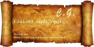 Czeizel Györgyi névjegykártya